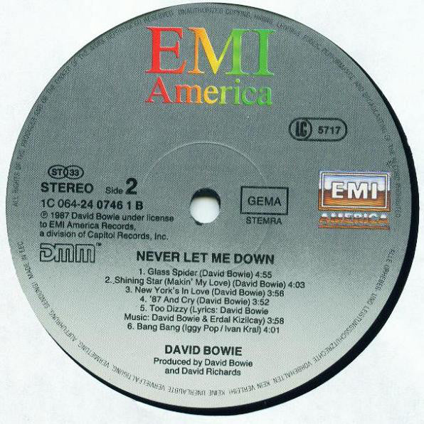 David Bowie ~ Never Let Me Down (Vinyl) - Djungel & Jazz