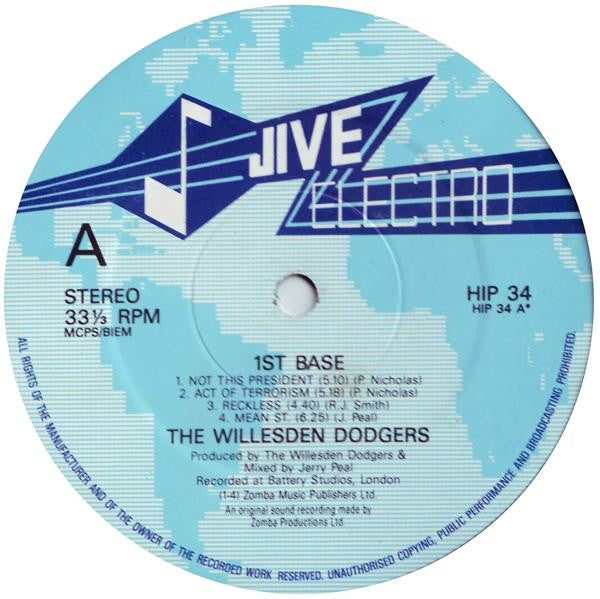 Willesden Dodgers ~ 1st Base (Vinyl) - Djungel & Jazz