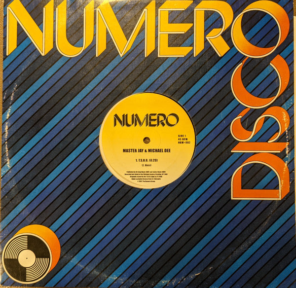 Master Jay & Michael Dee : T.S.O.B. (12", RE)