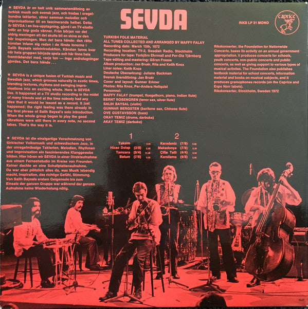 Maffy Falay / Sevda ~ Maffy Falay / Sevda (Vinyl) - Djungel & Jazz