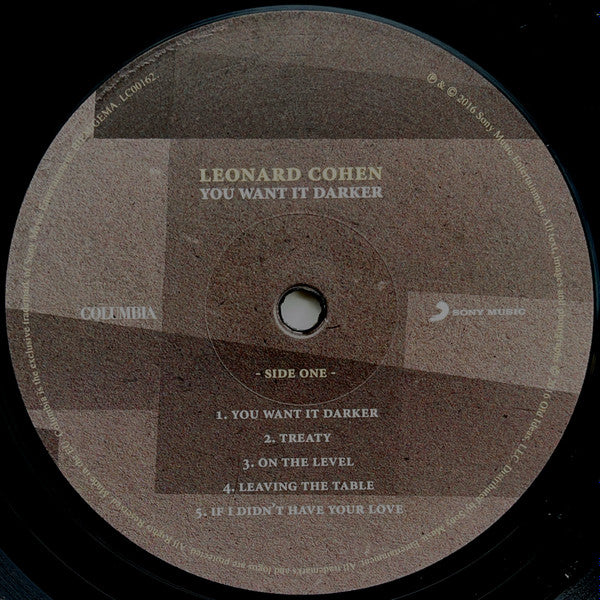 Leonard Cohen ~ You Want It Darker (Vinyl) - Djungel & Jazz