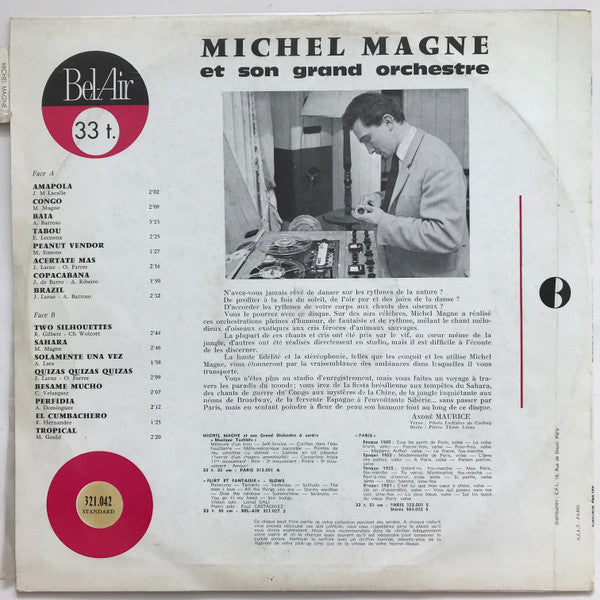 Michel Magne Et Son Grand Orchestre : Tropical Fantasy (LP, Album)