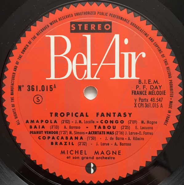 Michel Magne Et Son Grand Orchestre : Tropical Fantasy (LP, Album)