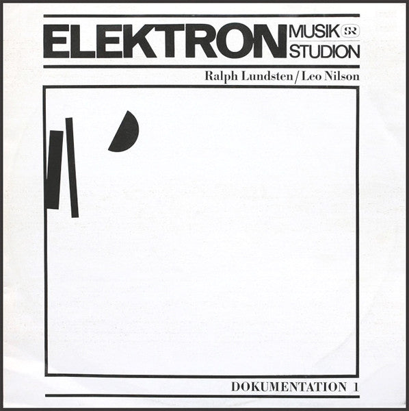 Ralph Lundsten Och Leo Nilson ~ Elektronmusikstudion Dokumentation 1 (Vinyl) - Djungel & Jazz