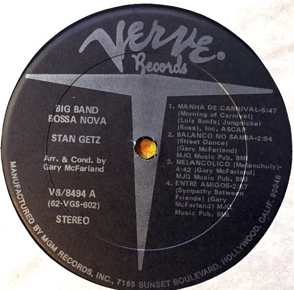 Stan Getz ~ Big Band Bossa Nova (Vinyl) - Djungel & Jazz