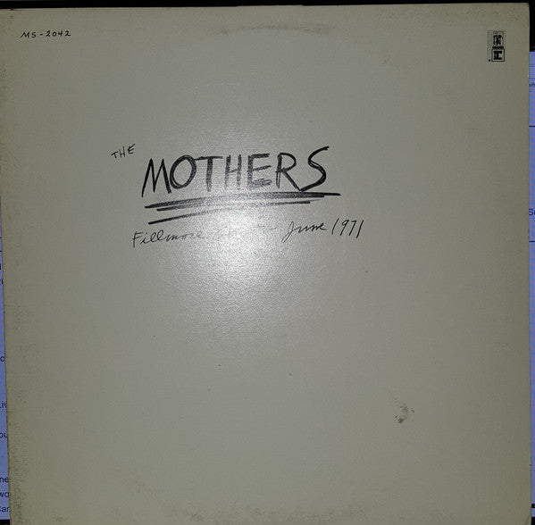 The Mothers ~ Fillmore East, June 1971 (Vinyl) - Djungel & Jazz