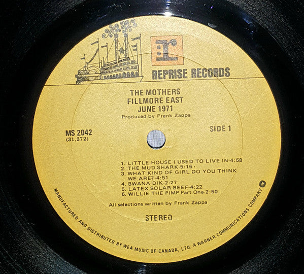 The Mothers ~ Fillmore East, June 1971 (Vinyl) - Djungel & Jazz