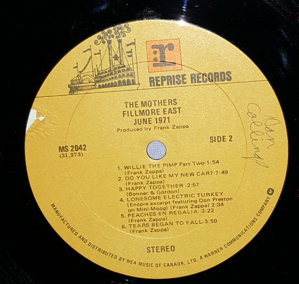 The Mothers ~ Fillmore East, June 1971 (Vinyl) - Djungel & Jazz