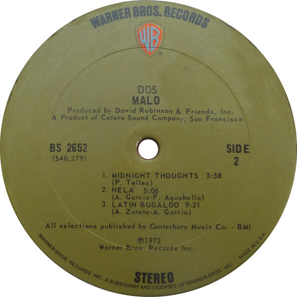 Malo ~ Dos (Vinyl) - Djungel & Jazz