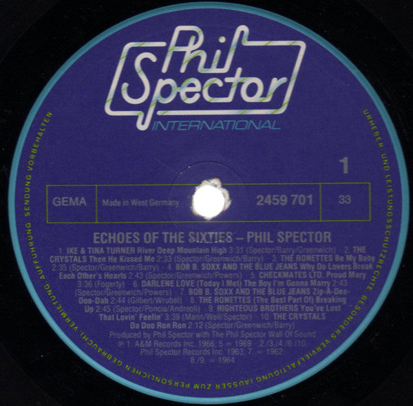 Phil Spector ~ Echoes Of The 60's (Vinyl) - Djungel & Jazz