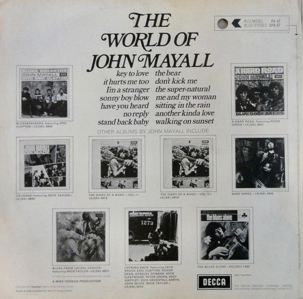 John Mayall ~ The World Of John Mayall (Vinyl) - Djungel & Jazz