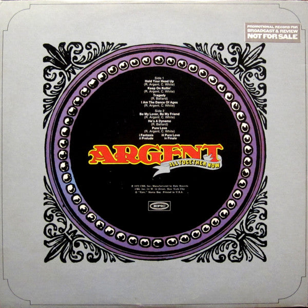 Argent ~ All Together Now (Vinyl) - Djungel & Jazz