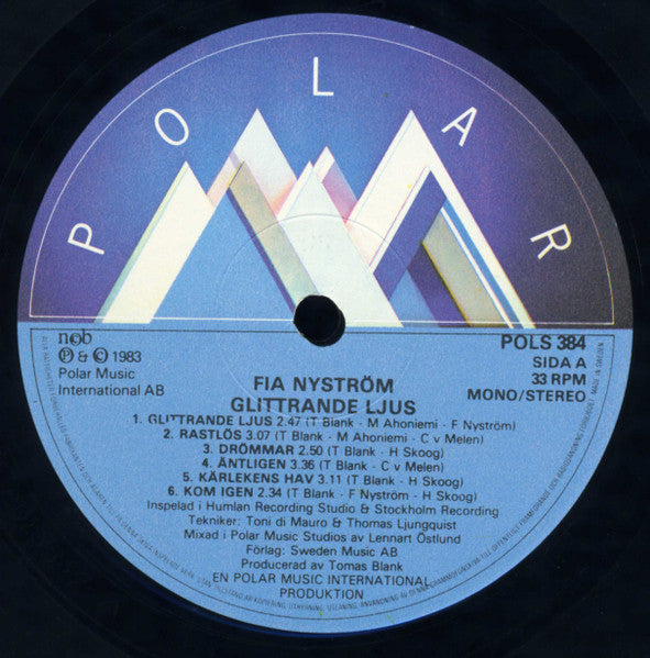 Fia Nyström ~ Glittrande Ljus (Vinyl) - Djungel & Jazz