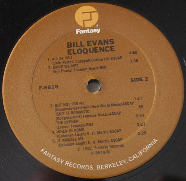 Bill Evans ~ Eloquence (Vinyl) - Djungel & Jazz