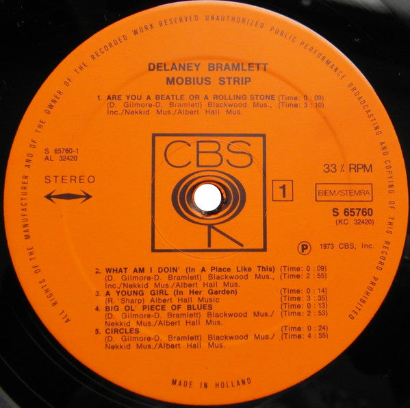 Delaney Bramlett ~ Mobius Strip (Vinyl) - Djungel & Jazz