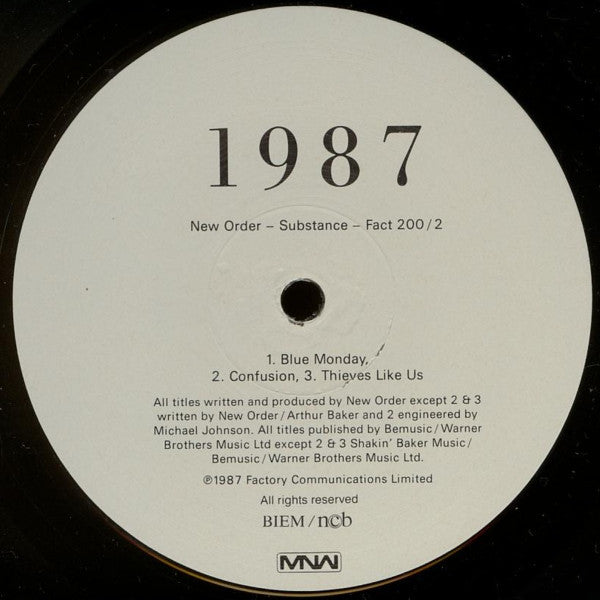 New Order : Substance (2xLP, Comp, Emb)