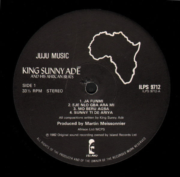 King Sunny Ade & His African Beats ~ Juju Music (Vinyl) - Djungel & Jazz