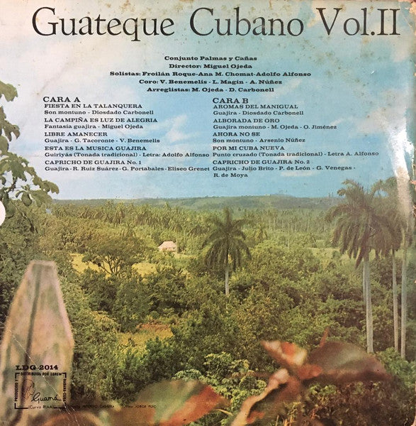 Miguel Ojeda ~ Guateque Cubano Vol.II (Vinyl) - Djungel & Jazz