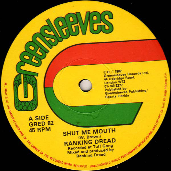 Ranking Dread : Shut Me Mouth (12")