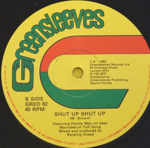 Ranking Dread : Shut Me Mouth (12")