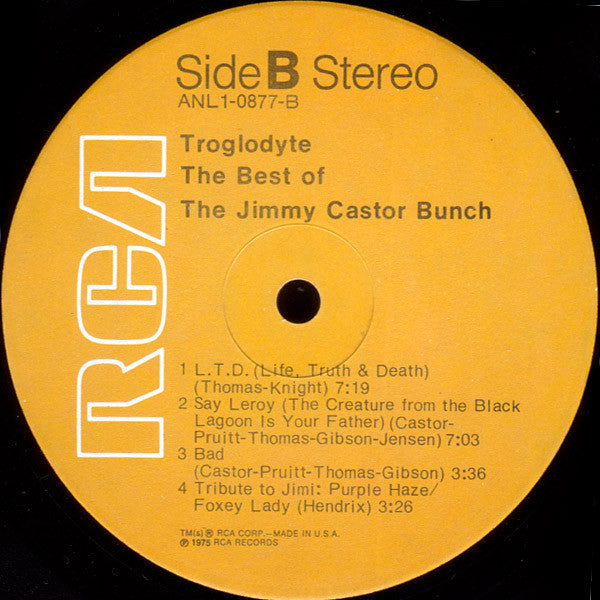 The Jimmy Castor Bunch ~ Troglodyte: The Best Of The Jimmy Castor Bunch (Vinyl) - Djungel & Jazz