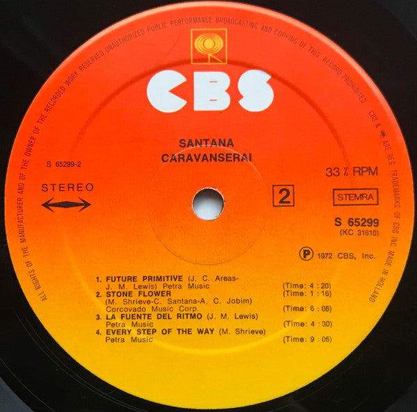 Santana ~ Caravanserai (Vinyl) - Djungel & Jazz