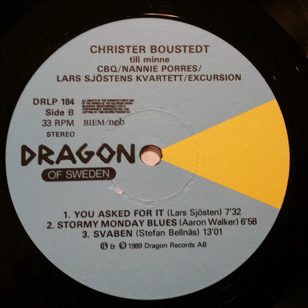 Various ~ Christer Boustedt Till Minne (Vinyl) - Djungel & Jazz