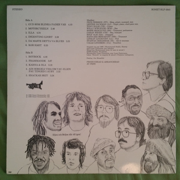 Peps Persson Med Blodsband Och Kapell ~ Rotrock (Vinyl) - Djungel & Jazz