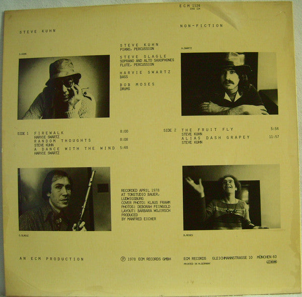 Steve Kuhn ~ Non-Fiction (Vinyl) - Djungel & Jazz