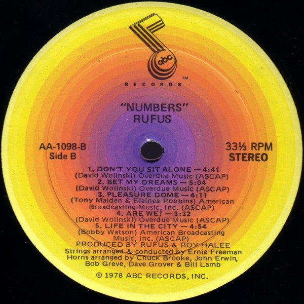 Rufus ~ Numbers (Vinyl) - Djungel & Jazz