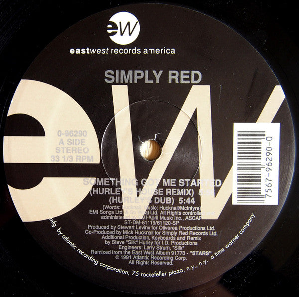 Simply Red ~ Something Got Me Started (The Steve Hurley Remixes) (Vinyl) - Djungel & Jazz