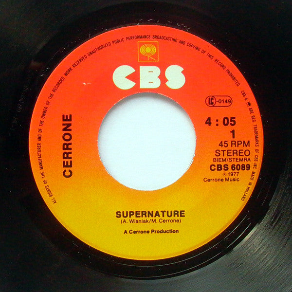 Cerrone ~ Supernature / In The Smoke (Vinyl) - Djungel & Jazz