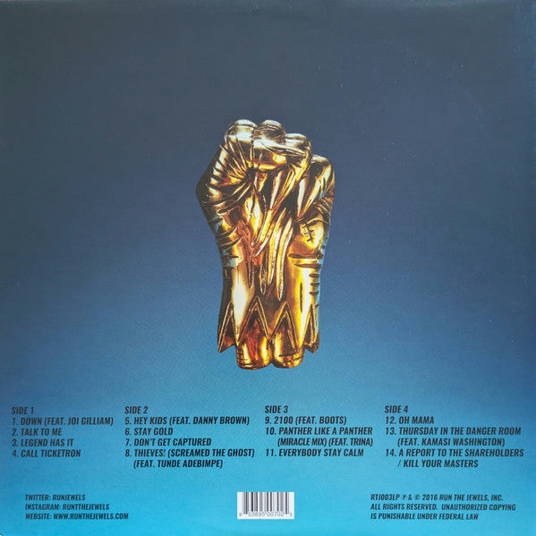 Run The Jewels ~ Run The Jewels 3 (Vinyl) - Djungel & Jazz