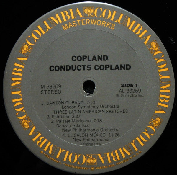 Copland, New Philharmonia / London Symphony ~ Copland Conducts Copland El Salon Mexico / Danzón Cubano / Three Latin American Sketches / Dance Panels) (Vinyl) - Djungel & Jazz