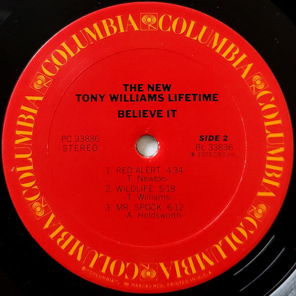 The New Tony Williams Lifetime ~ Believe It (Vinyl) - Djungel & Jazz