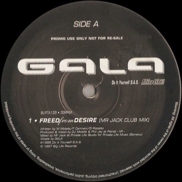 Gala ~ Freed From Desire (Vinyl) - Djungel & Jazz