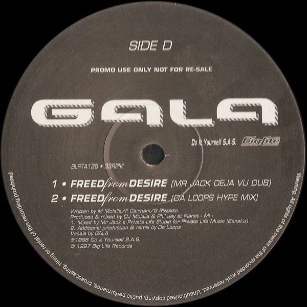 Gala ~ Freed From Desire (Vinyl) - Djungel & Jazz
