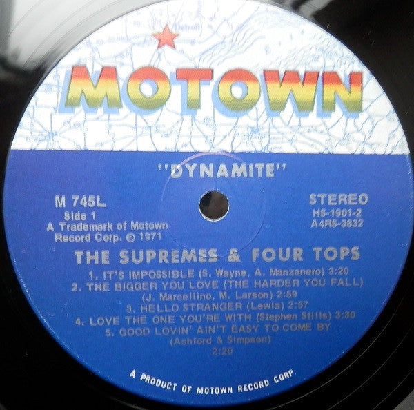 The Supremes & The Four Tops ~ Dynamite (Vinyl) - Djungel & Jazz