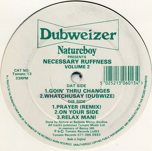 Nature Boy : Necessary Ruffness Volume 2 (12")