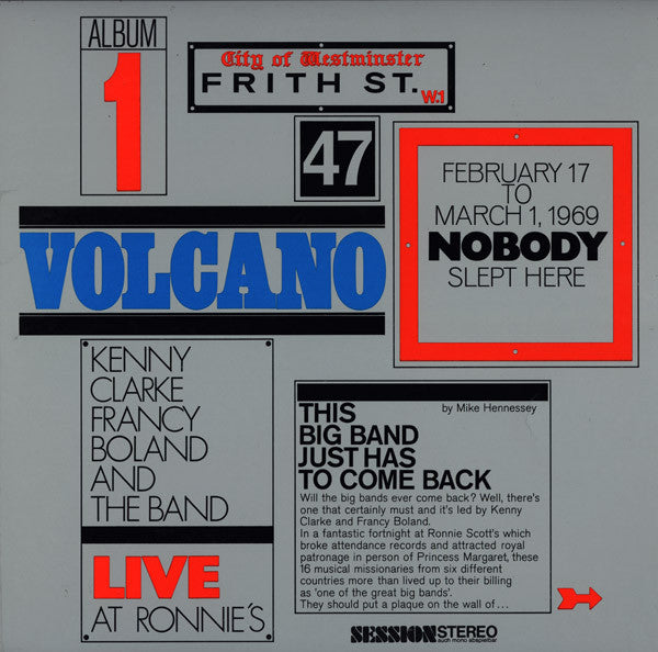 Kenny Clarke Francy Boland And The Band* : Live At Ronnie's ; Album 1 ; Volcano (LP, Album, Gat)