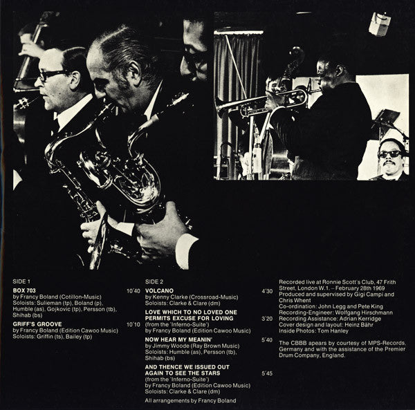 Kenny Clarke Francy Boland And The Band* : Live At Ronnie's ; Album 1 ; Volcano (LP, Album, Gat)