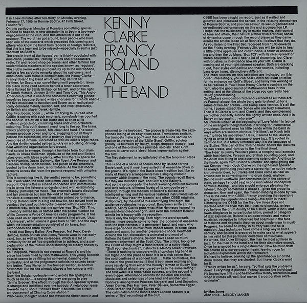 Kenny Clarke Francy Boland And The Band* : Live At Ronnie's ; Album 1 ; Volcano (LP, Album, Gat)
