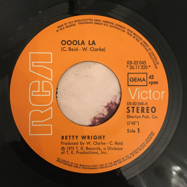 Betty Wright ~ Ooola La (Vinyl) - Djungel & Jazz