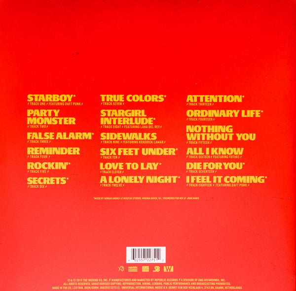 The Weeknd ~ Starboy (Vinyl) - Djungel & Jazz