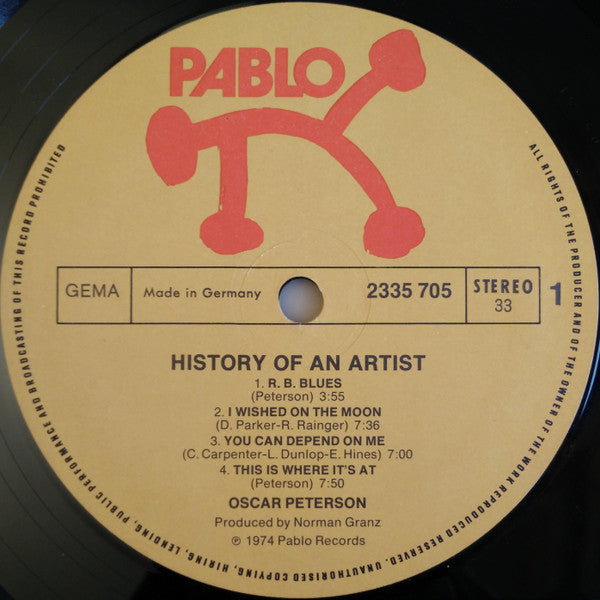 Oscar Peterson ~ The History Of An Artist (Vinyl) - Djungel & Jazz
