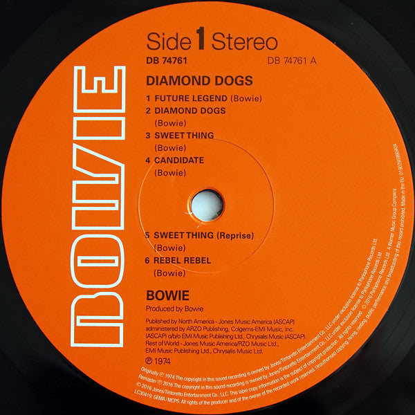 Bowie ~ Diamond Dogs (Vinyl) - Djungel & Jazz