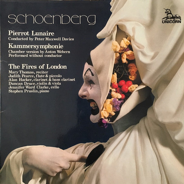 Arnold Schoenberg, Fires Of London ~ Pierrot Lunaire / Kammersymphonie (Vinyl) - Djungel & Jazz