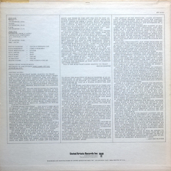 Wayne Shorter ~ Odyssey Of Iska (Vinyl) - Djungel & Jazz
