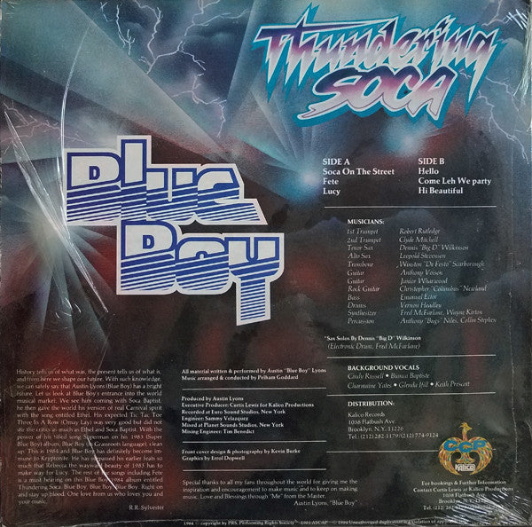 Blue Boy (5) : Thundering Soca (LP)