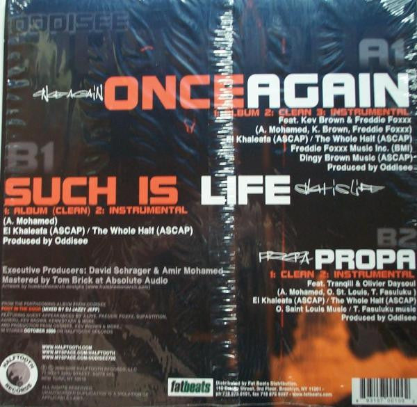 Oddisee : Once Again / Such Is Life / Propa (12")
